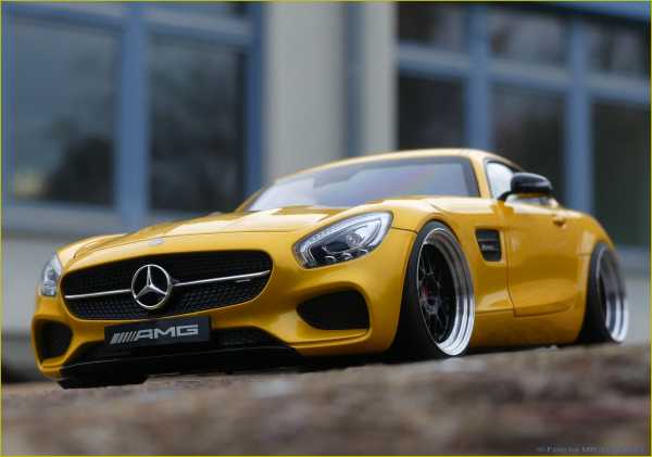 1:18 MERCEDES-BENZ AMG GTS "SOLARBEAN GELB" 2014 IAA